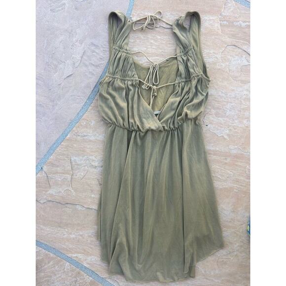 Free People Women’s Cupro True As Love Dress Size XS in Fatigue - Picture 5 of 7
